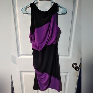 Long Dress Black & Purple